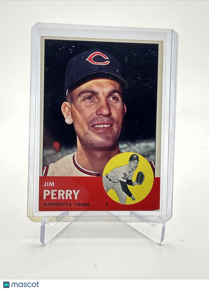 1963 Topps Jim Perry Baseball Card #535 VG Quality FREE SHIPPING