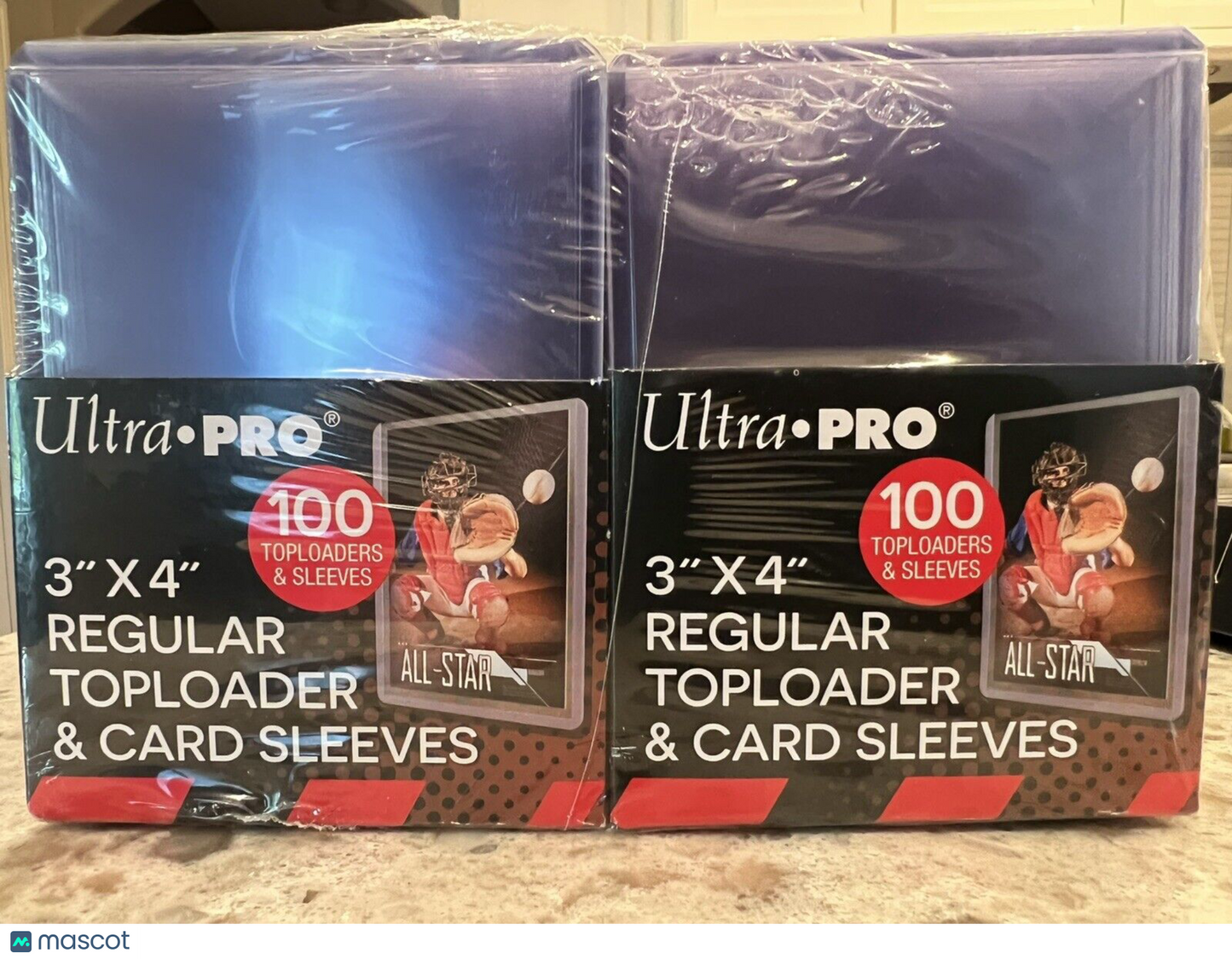 Ultra Pro 3X4 Regular Toploaders 35pt Point Package of 200 WITH Card Sleeves