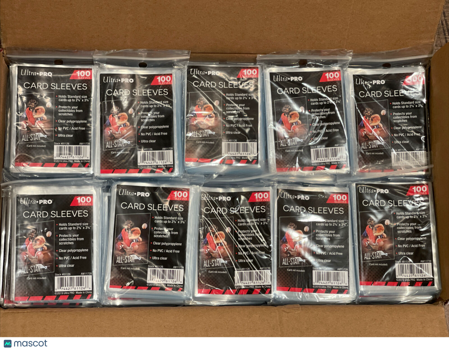 Ultra Pro Standard Size Soft Penny Sleeves CASE of 100 Packs, or 10,000 total