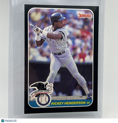 1987 Donruss All-Stars Rickey Henderson Baseball Card #6 NM-MT FREE SHIPPING