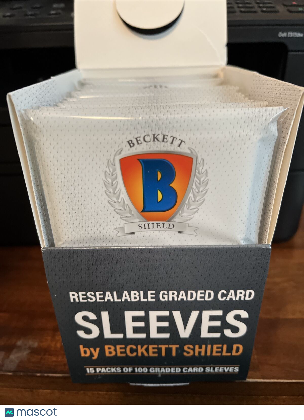 Beckett Shield Resealable Graded Card Sleeves 15 Packs of 100 - 1500 Total