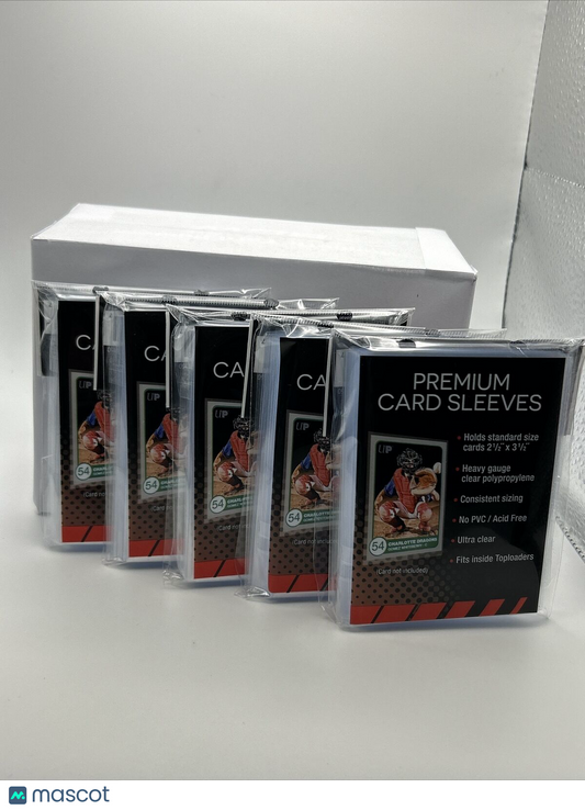 Ultra Pro PREMIUM Soft Penny Sleeves 5 Packs of 100 for Standard Cards 500 total