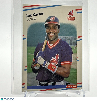 1988 Fleer GLOSSY Joe Carter Baseball Card #605 Mint FREE SHIPPING