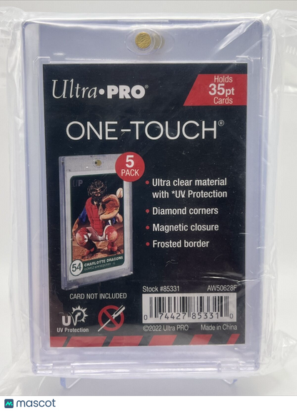 Ultra Pro One-Touch Magnetic Card Holder 35pt Point - 5 PACK