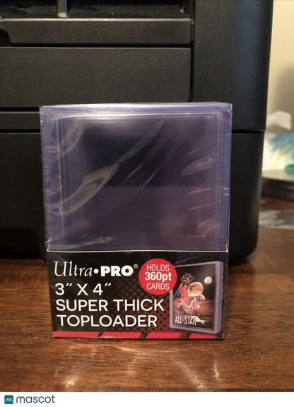 Ultra Pro 3X4 Super Thick Toploaders 1 Pack of 5 for up to 360pt Cards