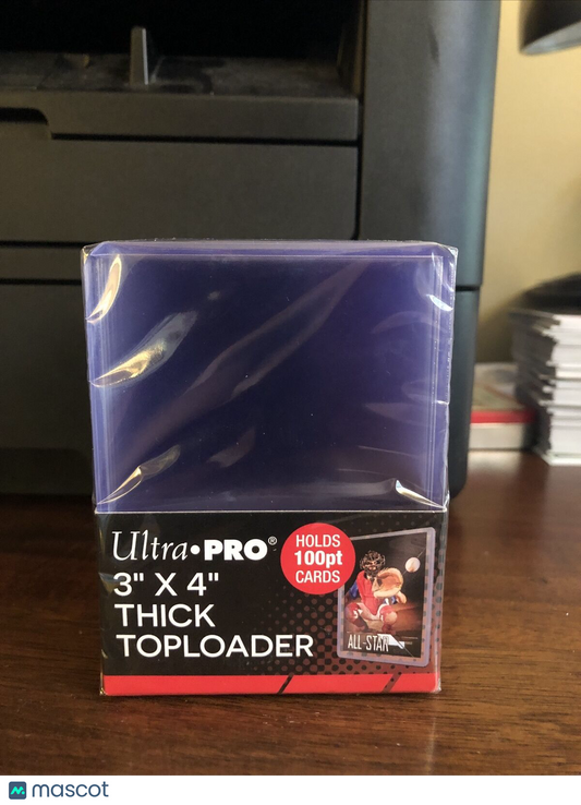 Ultra Pro 3X4 Thick Toploaders 1 Pack of 25 for up to 100pt Point Cards