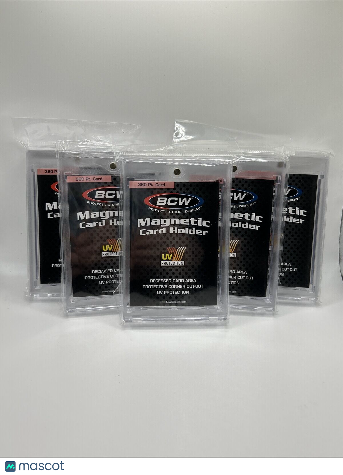 BCW Magnetic Card Holder 360pt Point with UV Protection, lot of 5 holders