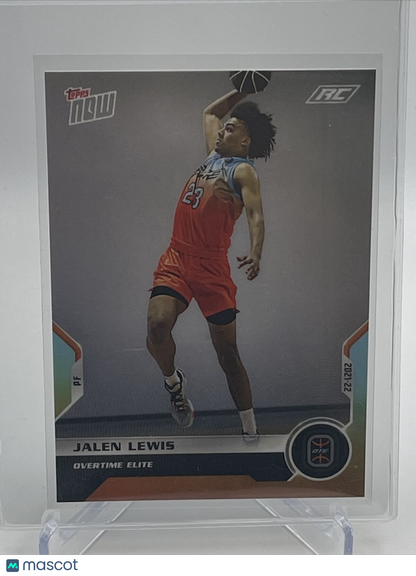 2021 Topps Now OTE Jalen Lewis Rookie Basketball Card #1 Mint FREE SHIPPING