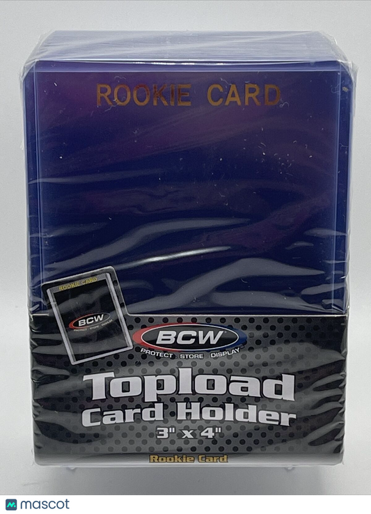 BCW 3X4 GOLD ROOKIE Toploaders 35pt 1 Pack of 25 for Standard Sized Cards