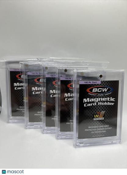 BCW Magnetic Card Holder 180pt Point with UV Protection - Lot of 5 holders