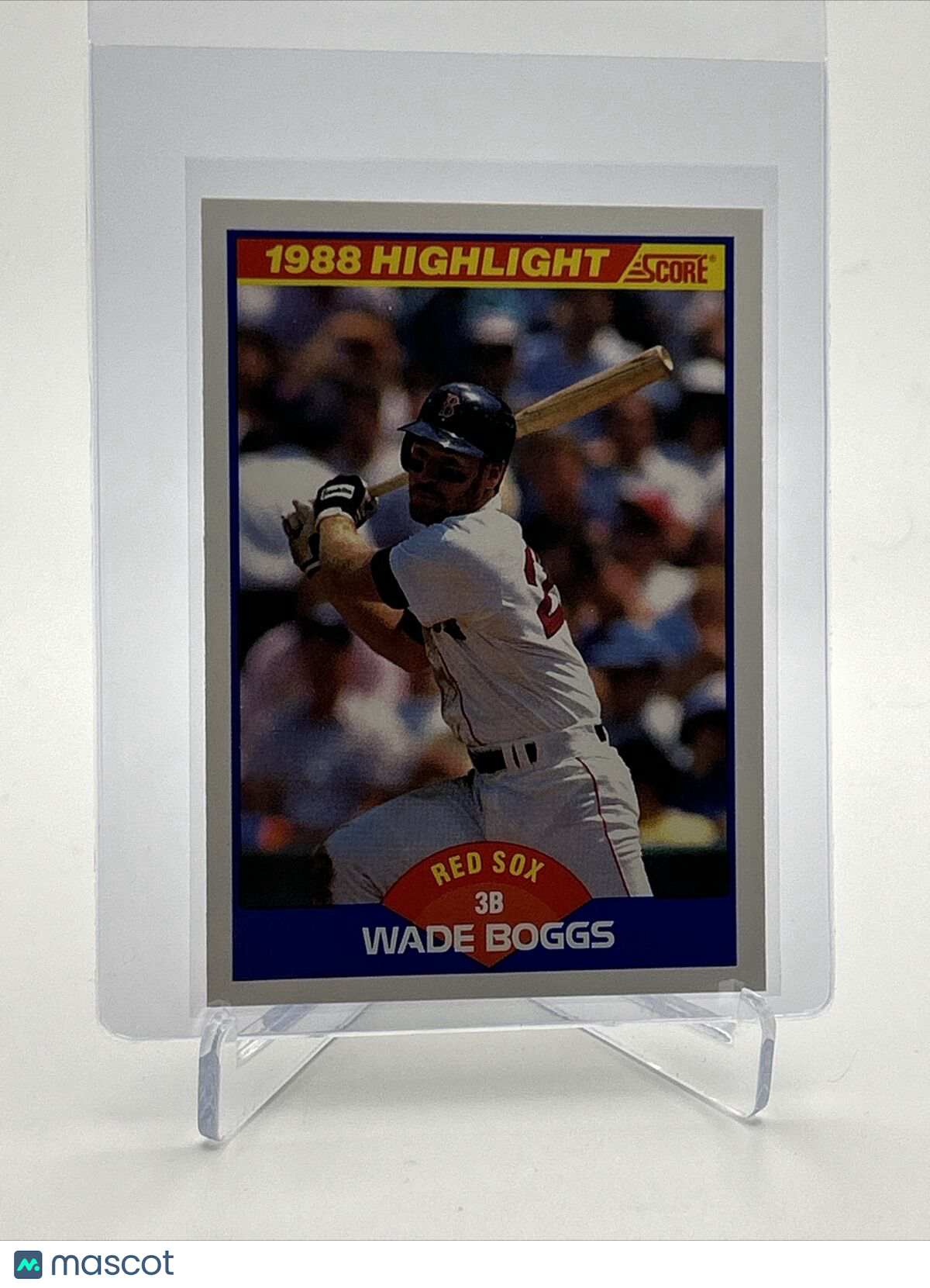 1989 Score Wade Boggs Baseball Card #654 Mint FREE SHIPPING