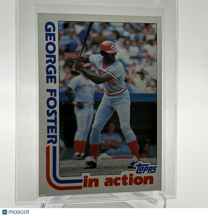 1982 Topps George Foster In Action Baseball Card #701 NM-Mint FREE SHIPPING