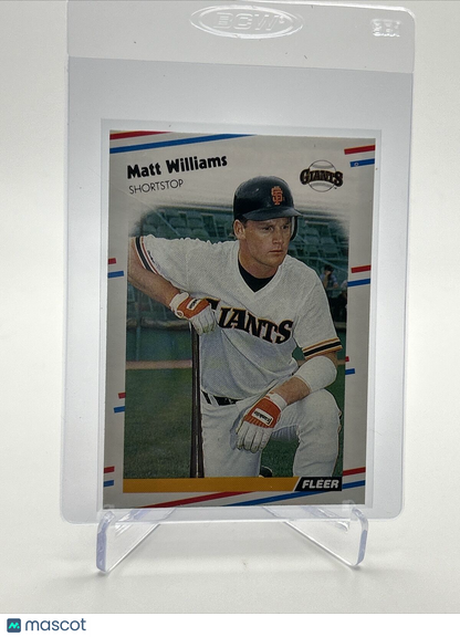 1988 Fleer Matt Williams Rookie Baseball Card #101 Mint FREE SHIPPING