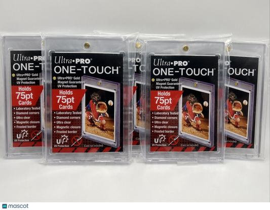 Ultra Pro One-Touch 75pt Point Magnetic Card Holder - LOT of 5