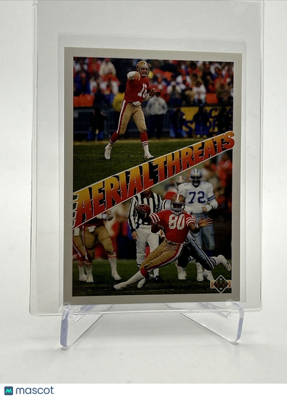 1991 Upper Deck Joe Montana/Jerry Rice Football Card #35 Mint FREE SHIPPING