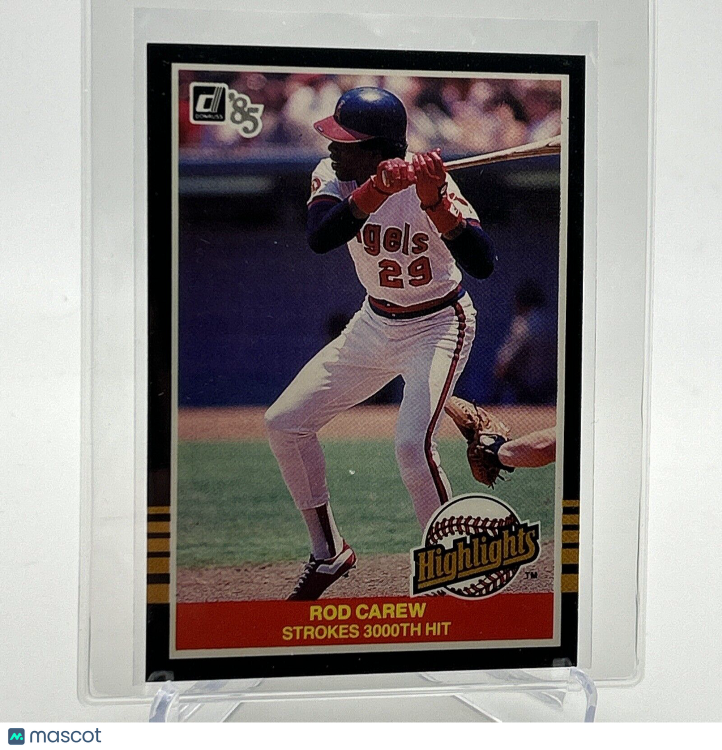 1985 Donruss Highlights Rod Carew Baseball Card #31 NM-MT FREE SHIPPING