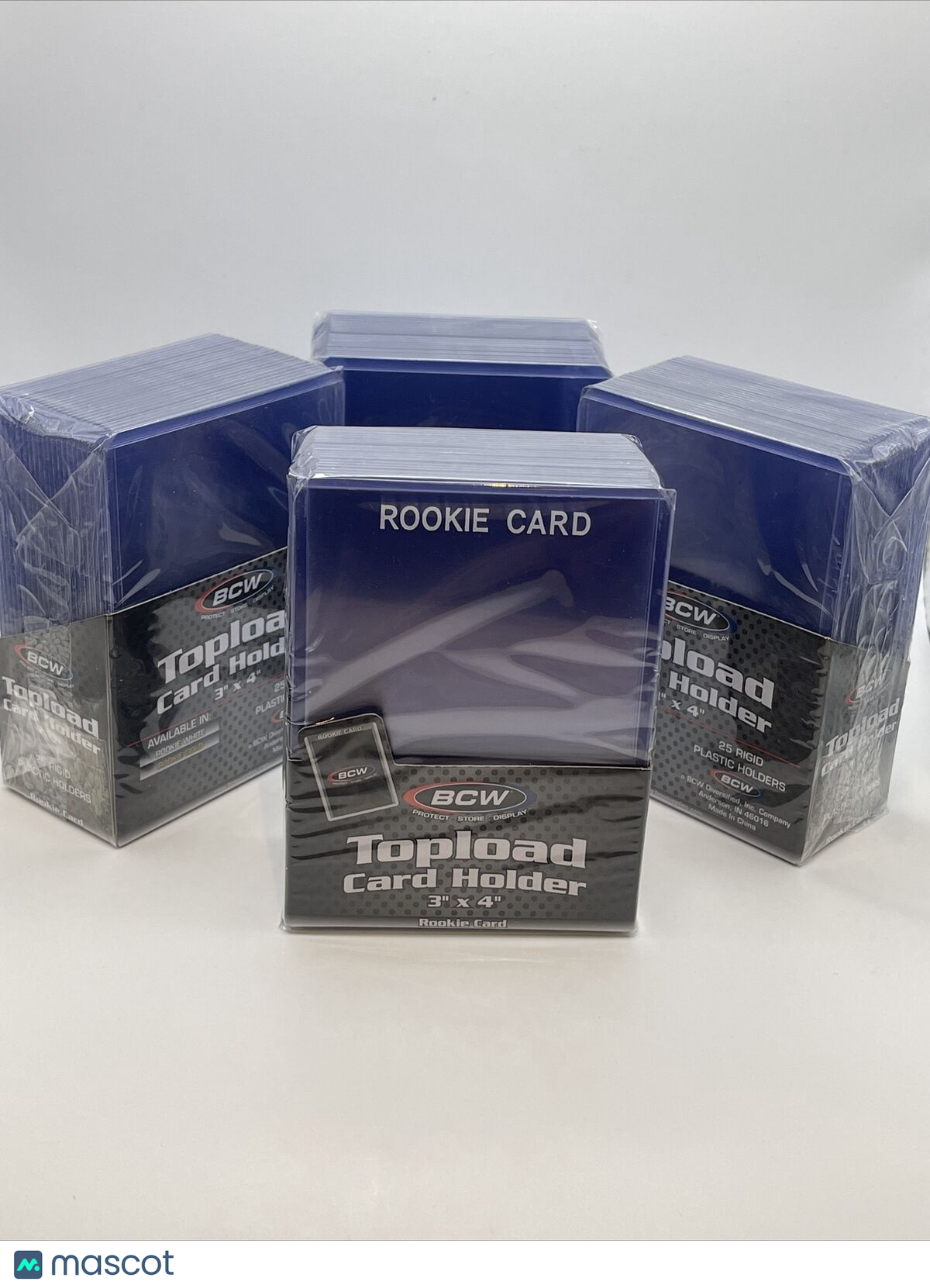 BCW 3X4 WHITE ROOKIE Standard Toploaders 35pt 4 Packs of 25, 100 total