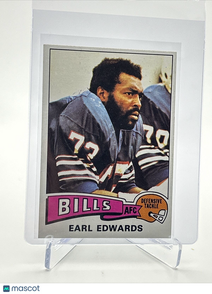 1975 Topps Earl Edwards Rookie Football Card #86 NM Quality FREE SHIPPING