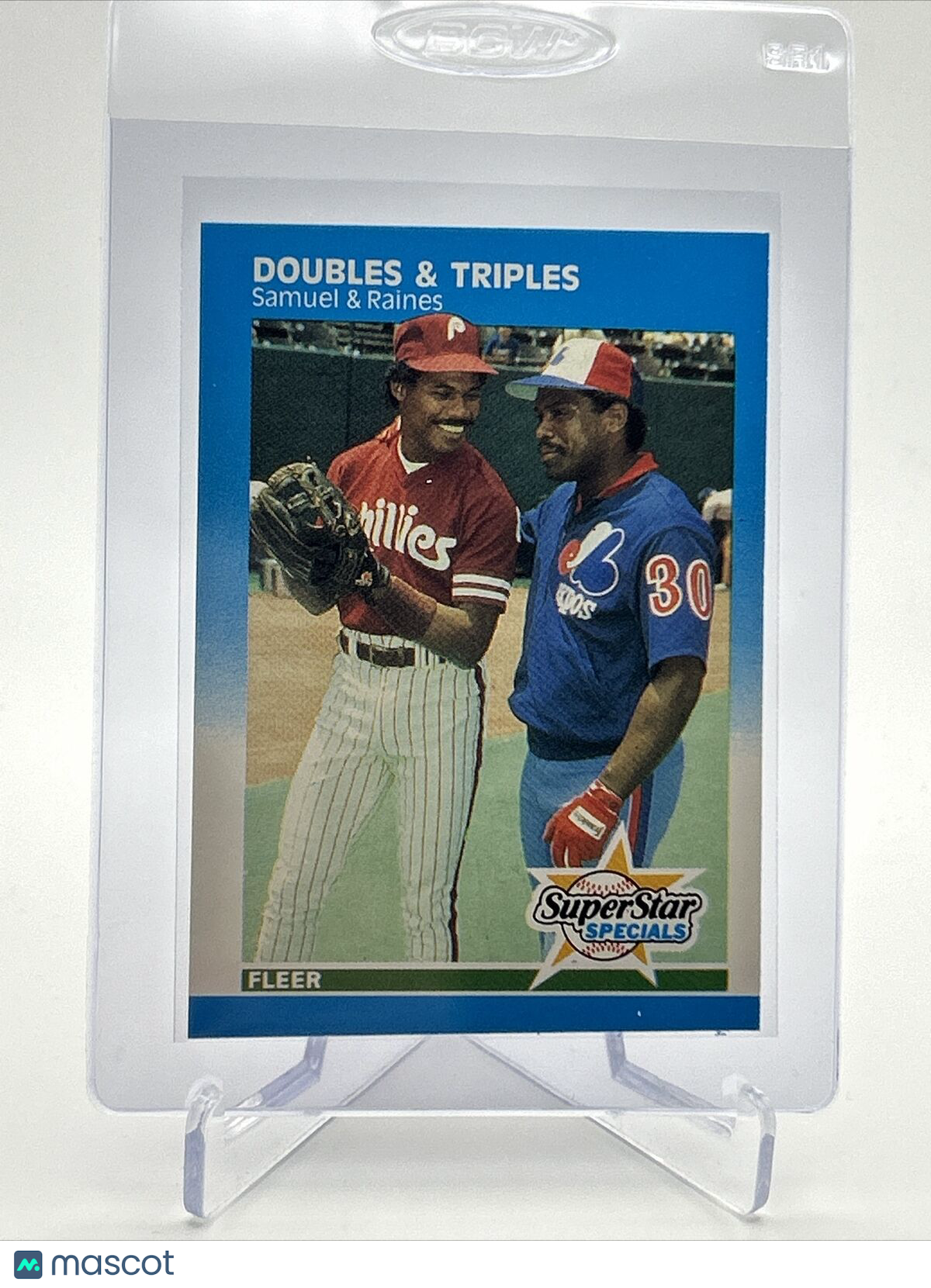 1987 Fleer Juan Samuel/Tim Raines Baseball Card #642 Mint FREE SHIPPING