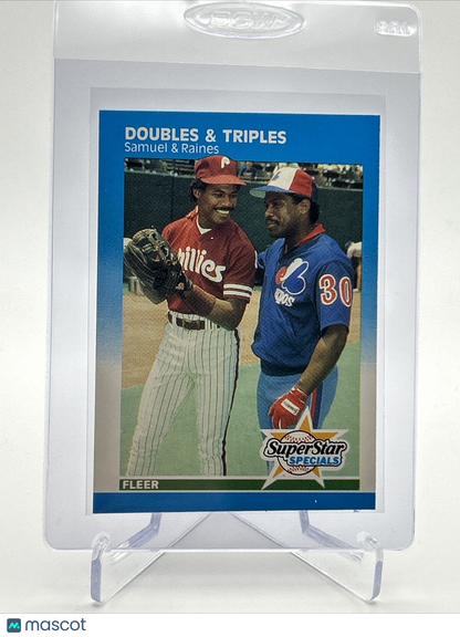 1987 Fleer Juan Samuel/Tim Raines Baseball Card #642 Mint FREE SHIPPING