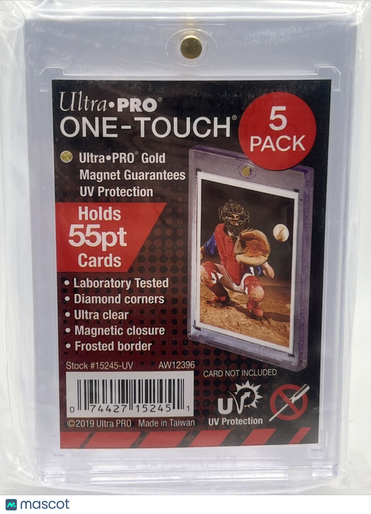 Ultra Pro One-Touch 55pt Point Magnetic Card Holder - 5 PACK