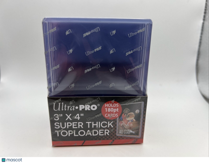 Ultra Pro 3X4 Super Thick Toploaders 180pt Point 1 Pack of 10 for Thick Cards