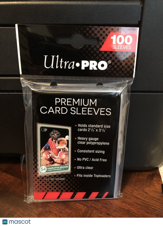 Ultra Pro PREMIUM Soft Card Penny Sleeves 1 Pack of 100 for Standard Sized Cards