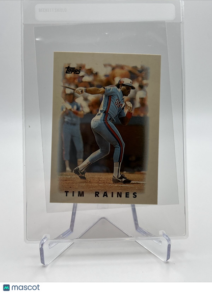 1986 Topps MINI Tim Raines Baseball Card #49 Mint FREE SHIPPING