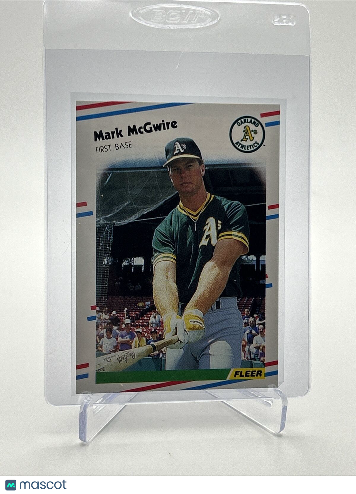 1988 Fleer Mark McGwire Baseball Card #286 Mint FREE SHIPPING