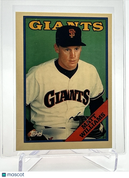 1988 Topps TIFFANY Baseball Card Matt Williams #372 Mint FREE SHIPPING