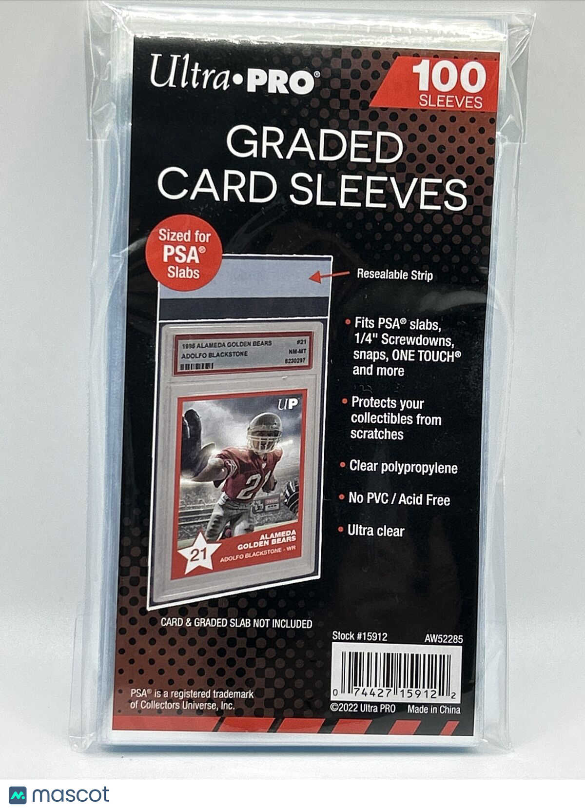 Ultra Pro GRADED Card Sleeves  PSA Perfect Fit 1 Pack of 100