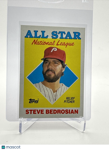 1988 Topps Steve Bedrosian Baseball Card #407 Mint FREE SHIPPING