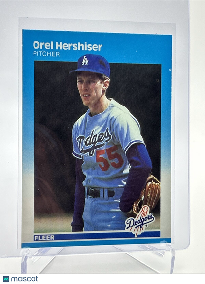 1987 Fleer Orel Hershiser Baseball Card #441 Mint FREE SHIPPING