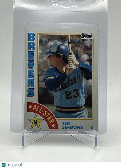 1984 Topps Ted Simmons Baseball Card #404 NM-Mint FREE SHIPPING