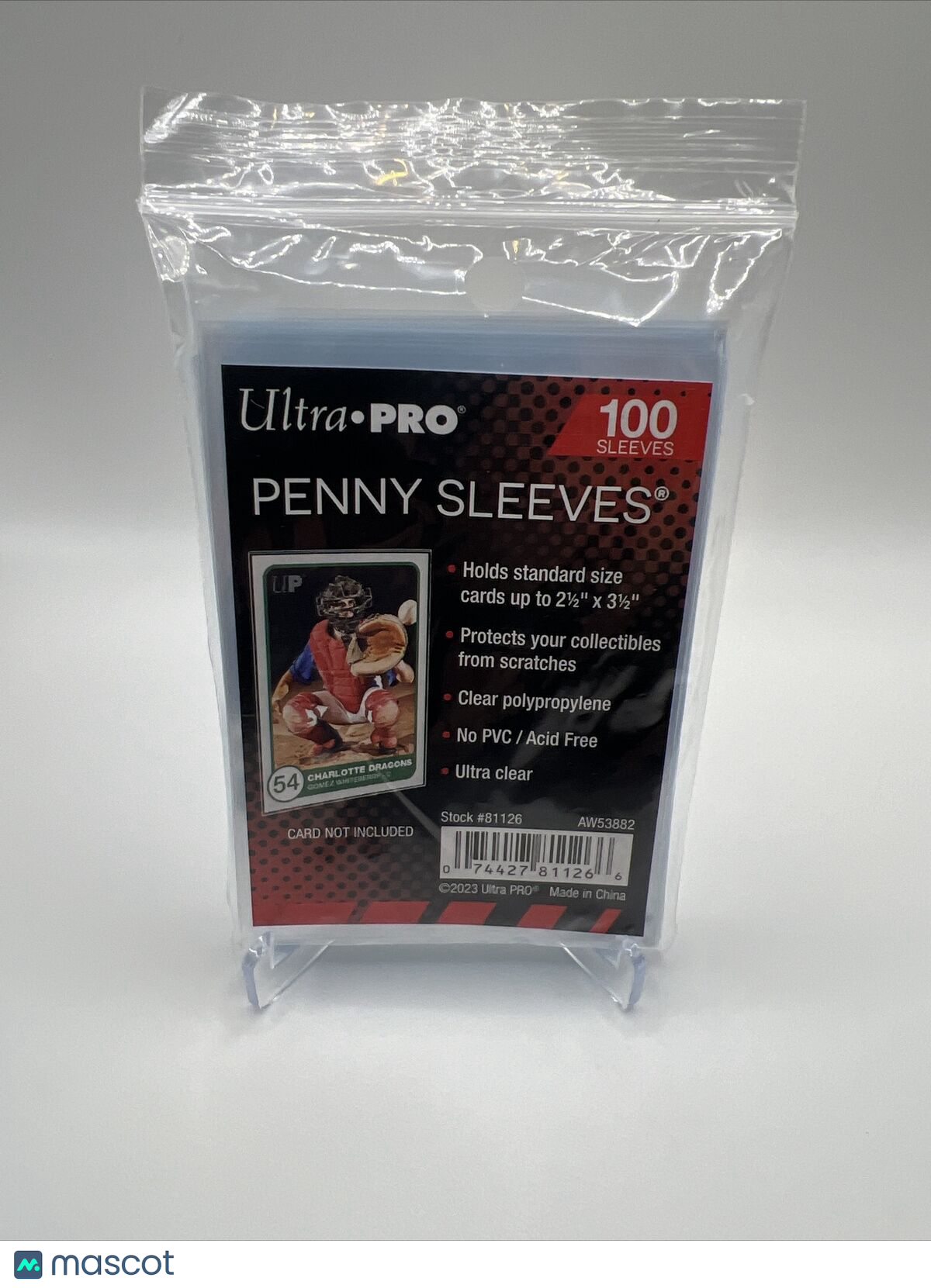 Ultra Pro Penny Card Soft Sleeves 1 Pack of 100 for Standard Sized Cards