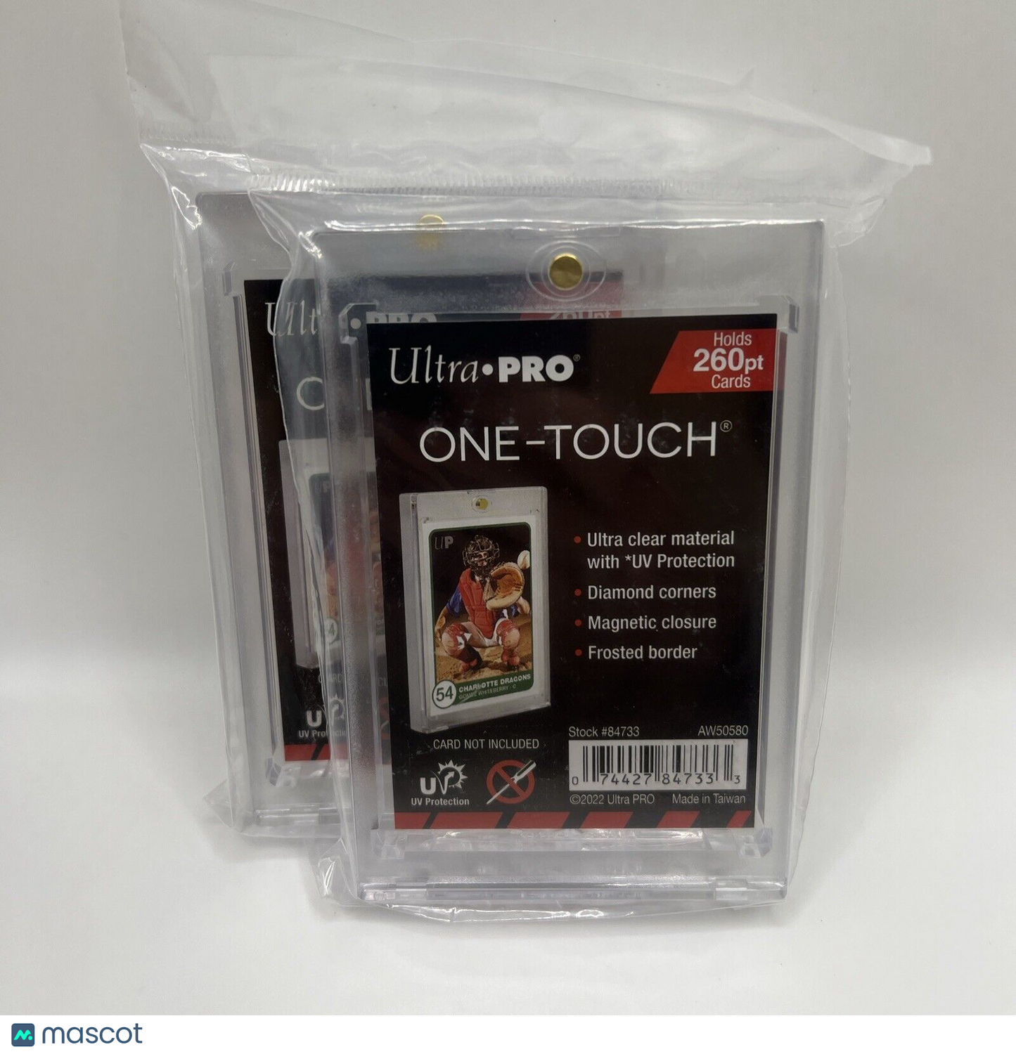 Ultra Pro One-Touch Thick Card 260pt Point Magnetic Card Holder - LOT of 2