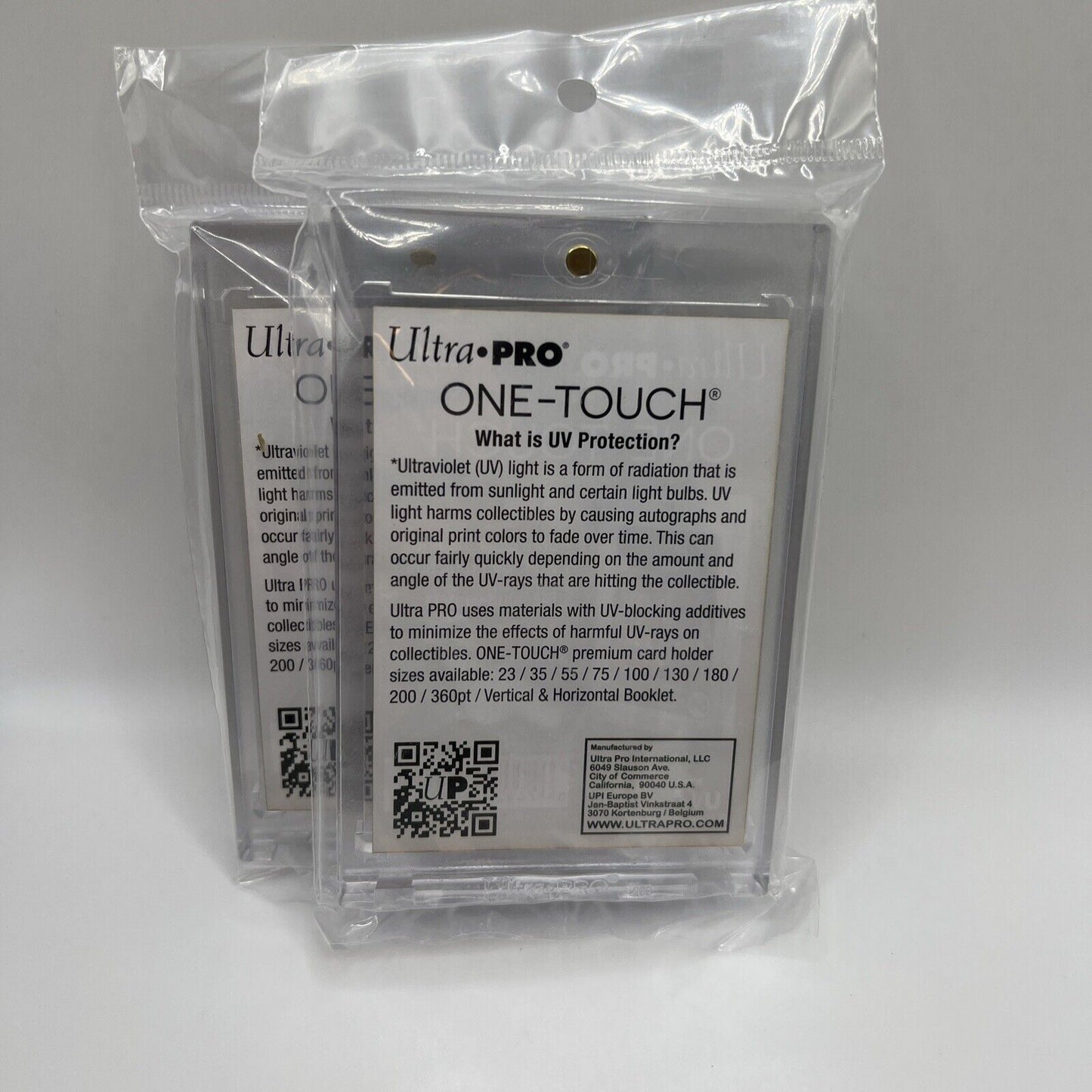 Ultra Pro One-Touch Thick Card 260pt Point Magnetic Card Holder - LOT of 2