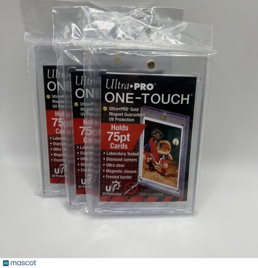 Ultra Pro One-Touch Magnetic Card Holder 75pt Point UV Protection - Lot of 3