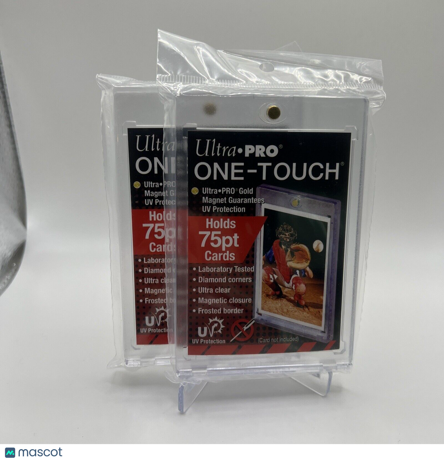 Ultra Pro One-Touch Magnetic Card Holder 75pt Point UV Protection - Lot of 2