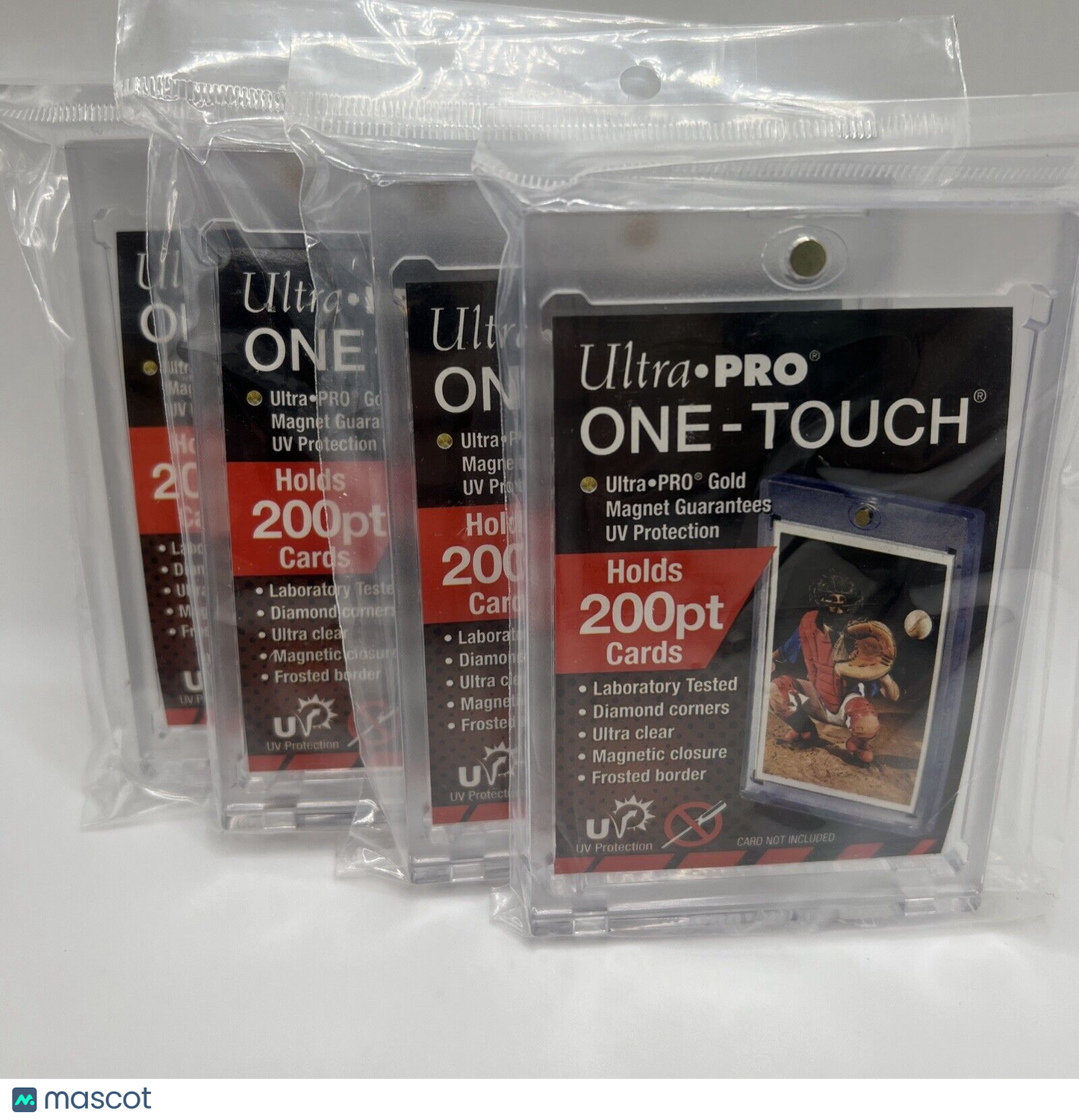 Ultra Pro One-Touch Thick Card 200pt Point Magnetic Card Holder - LOT of 4