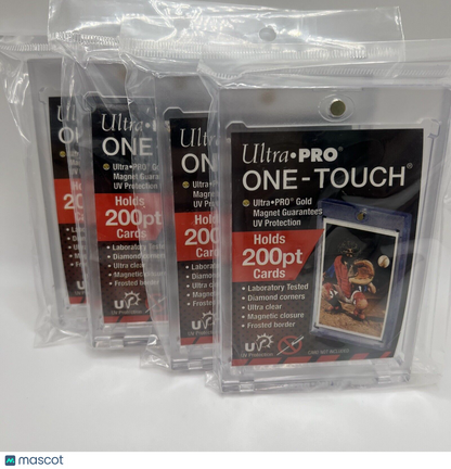 Ultra Pro One-Touch Thick Card 200pt Point Magnetic Card Holder - LOT of 4