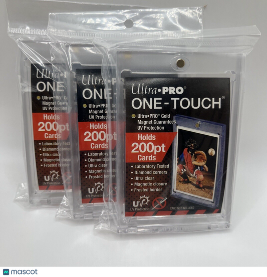 Ultra Pro One-Touch Thick Card 200pt Point Magnetic Card Holder - LOT of 3