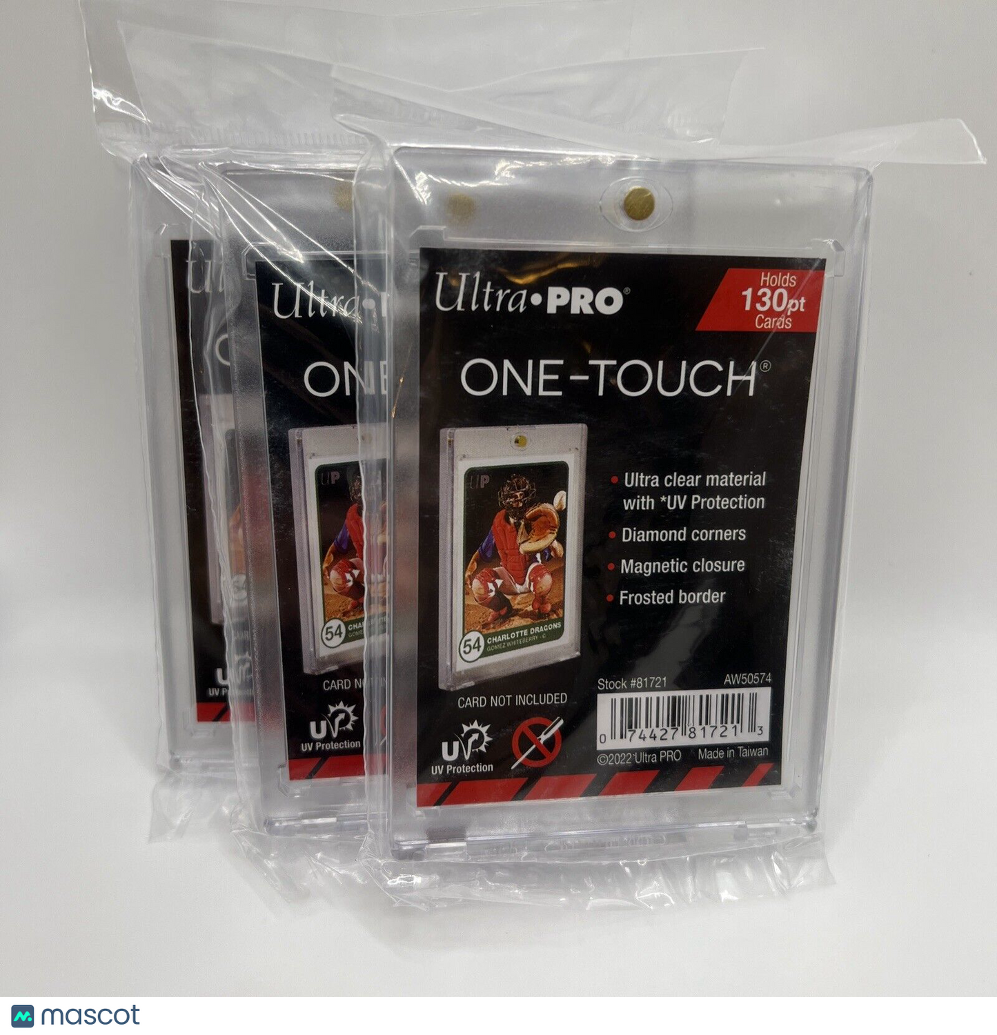 Ultra Pro One-Touch Thick Card 180pt Point Magnetic Card Holder - LOT of 3