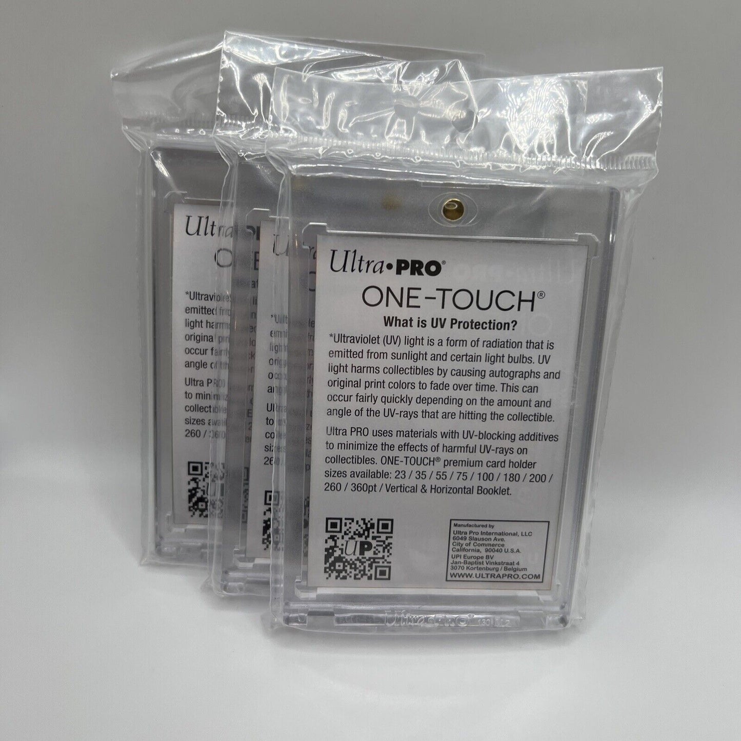 Ultra Pro One-Touch Thick Card 180pt Point Magnetic Card Holder - LOT of 3