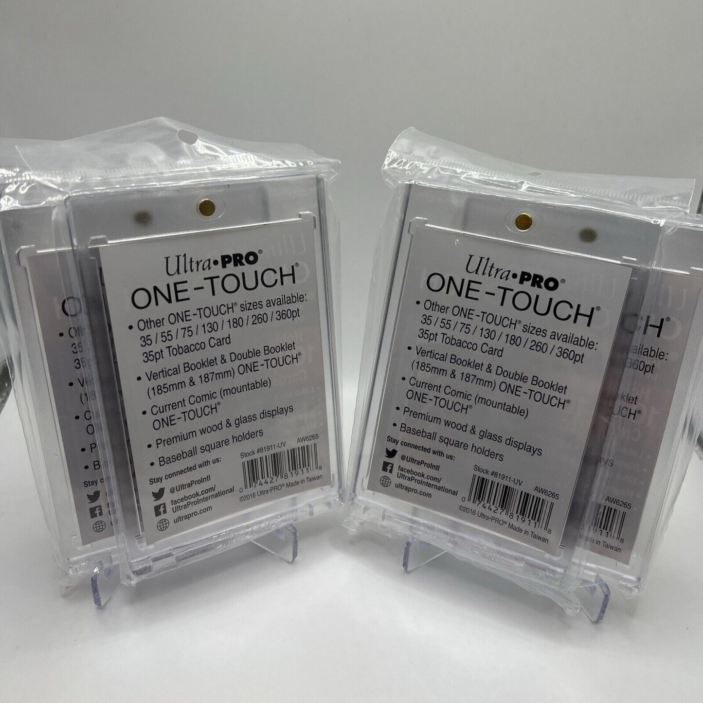 Ultra Pro One-Touch Thick Card 100pt Point Magnetic Card Holder - LOT of 4