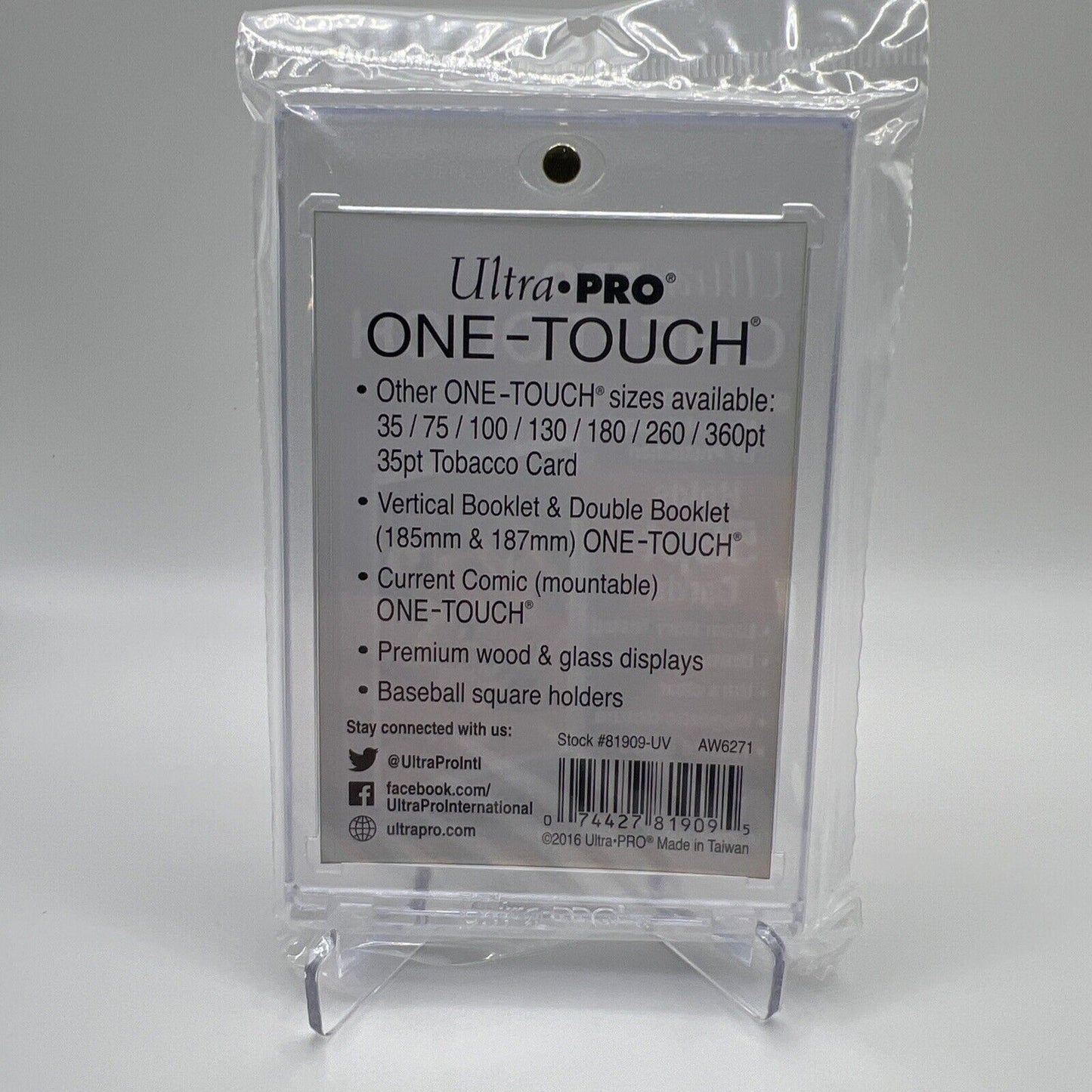 Ultra Pro One-Touch Magnetic Card Holder 55pt Point UV Protection Chrome/Prizm