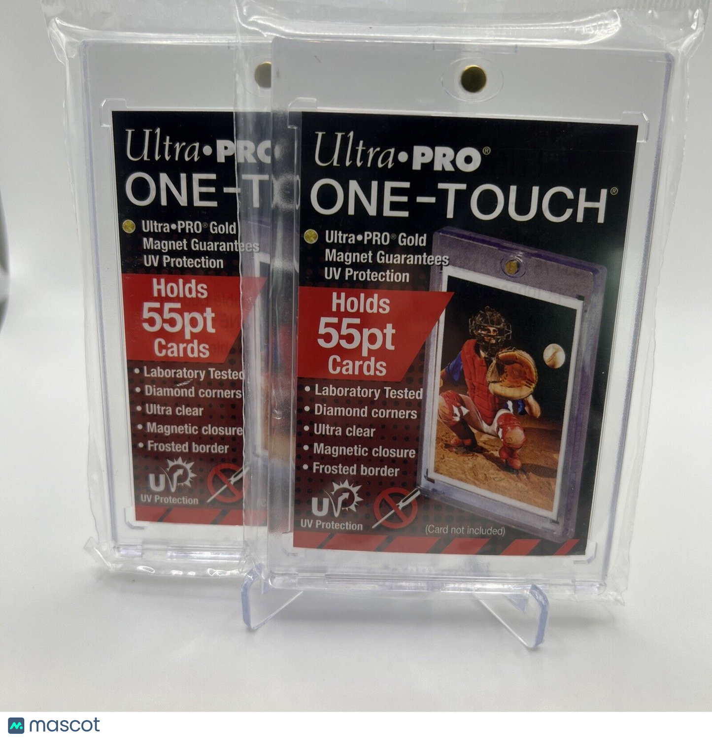 Ultra Pro One-Touch Magnetic Card Holder 55pt Point UV Protection - Lot of 2