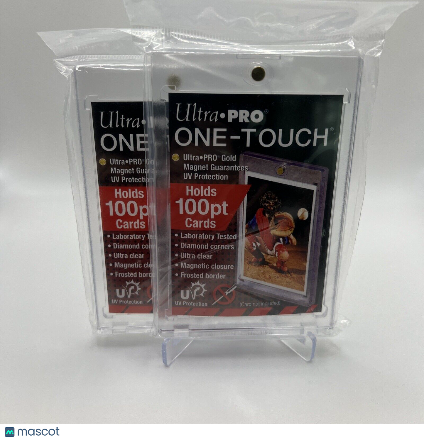 Ultra Pro One-Touch Thick Card 100pt Point Magnetic Card Holder - LOT of 2