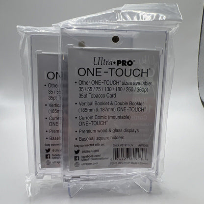 Ultra Pro One-Touch Thick Card 100pt Point Magnetic Card Holder - LOT of 2