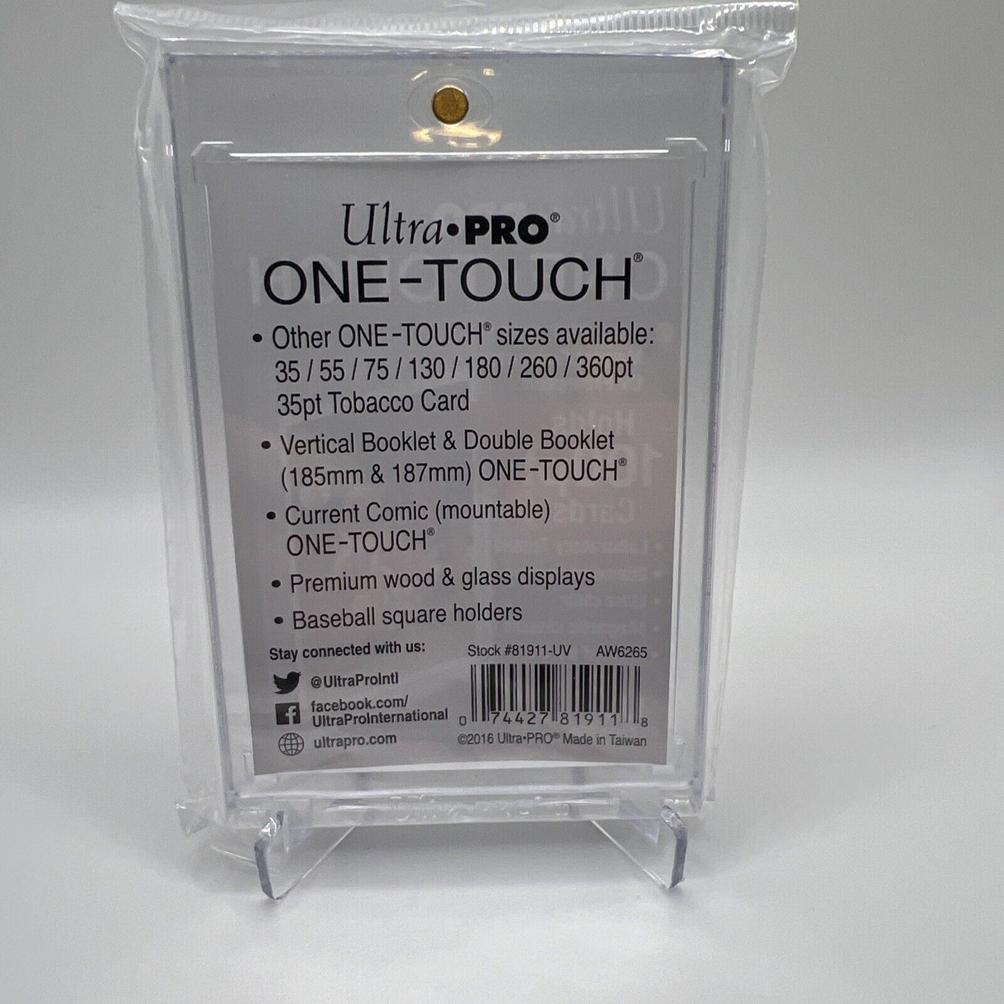 Ultra Pro One-Touch Thick Card 100pt Point Magnetic Card Holder UV Protection